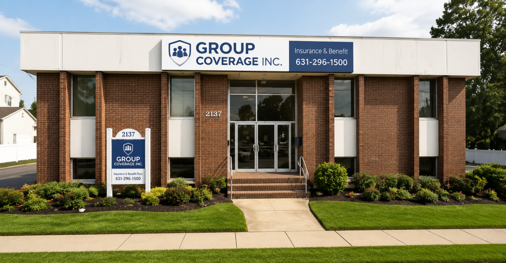 Group Coverage Inc office building in Deer Park, NY, home of the GCI insurance team
